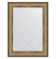Зеркало Evoform Exclusive-G 108х80 BY 4210 с гравировкой в багетной раме - Виньетка античная бронза 109 мм