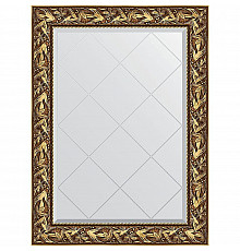 Зеркало Evoform Exclusive-G 106х79 BY 4199 с гравировкой в багетной раме - Византия золото 99 мм