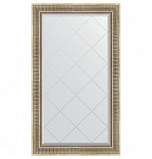 Зеркало Evoform Exclusive-G 132х77 BY 4239 с гравировкой в багетной раме - Серебряный акведук 93 мм