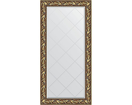 Купить Зеркало Evoform Exclusive-G 161х79 BY 4285 с гравировкой в багетной раме - Византия золото 99 мм в магазине сантехники Santeh-Crystal.ru