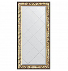 Зеркало Evoform Exclusive-G 162х80 BY 4294 с гравировкой в багетной раме - Барокко золото 106 мм