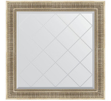 Зеркало Evoform Exclusive-G 87х87 BY 4325 с гравировкой в багетной раме - Серебряный акведук 93 мм