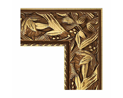 Приобрести Зеркало Evoform Exclusive-G 89х89 BY 4328 с гравировкой в багетной раме - Византия золото 99 мм в магазине сантехники Santeh-Crystal.ru