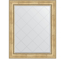 Зеркало Evoform Exclusive-G 127х102 BY 4385 с гравировкой в багетной раме - Состаренное серебро с орнаментом 120 мм