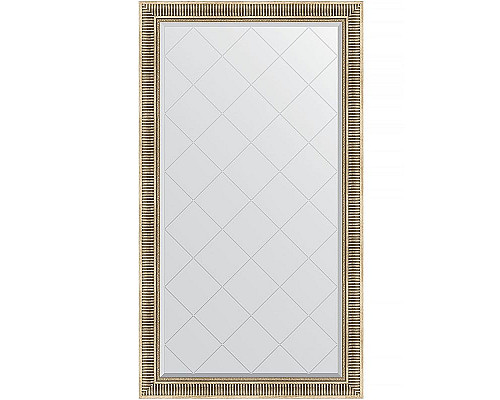 Приобрести Зеркало Evoform Exclusive-G 172х97 BY 4411 с гравировкой в багетной раме - Серебряный акведук 93 мм в магазине сантехники Santeh-Crystal.ru