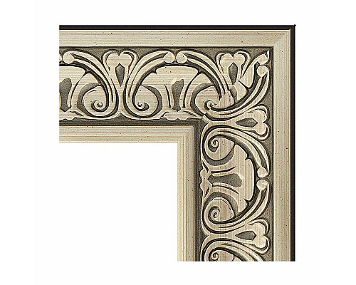 Приобрести Зеркало Evoform Exclusive-G 175х100 BY 4424 с гравировкой в багетной раме - Барокко серебро 106 мм в магазине сантехники Santeh-Crystal.ru