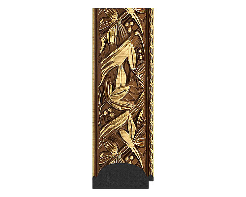 Приобрести Зеркало Evoform Exclusive-G 109х109 BY 4457 с гравировкой в багетной раме - Византия золото 99 мм в магазине сантехники Santeh-Crystal.ru