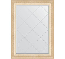 Зеркало Evoform Exclusive-G 102х75 BY 4183 с гравировкой в багетной раме - Старый гипс 82 мм