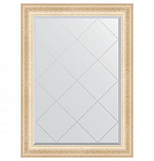 Зеркало Evoform Exclusive-G 102х75 BY 4183 с гравировкой в багетной раме - Старый гипс 82 мм