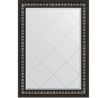 Зеркало Evoform Exclusive-G 102х75 BY 4182 с гравировкой в багетной раме - Черный ардеко 81 мм