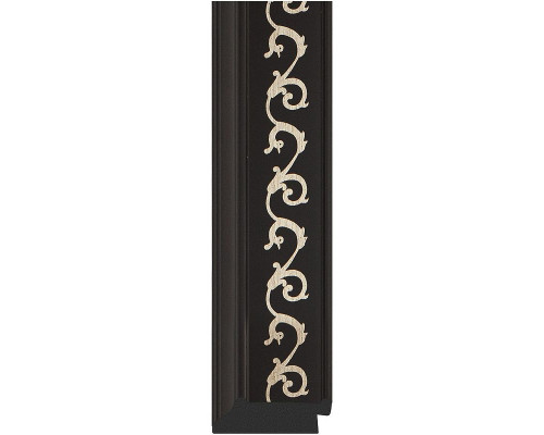 Заказать Зеркало Evoform Exclusive-G 102х75 BY 4182 с гравировкой в багетной раме - Черный ардеко 81 мм в магазине сантехники Santeh-Crystal.ru