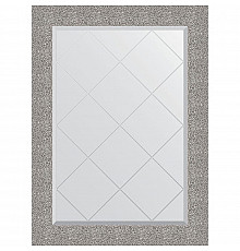 Зеркало Evoform Exclusive-G 104х76 BY 4195 с гравировкой в багетной раме - Чеканка серебряная 90 мм