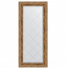 Зеркало Evoform Exclusive-G 125х55 BY 4058 с гравировкой в багетной раме - Виньетка античная бронза 85 мм