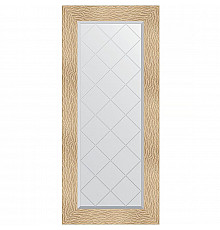 Зеркало Evoform Exclusive-G 126х56 BY 4064 с гравировкой в багетной раме - Золотые дюны 90 мм