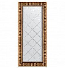 Зеркало Evoform Exclusive-G 127х57 BY 4068 с гравировкой в багетной раме - Бронзовый акведук 93 мм