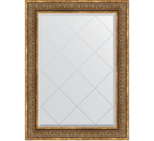 Зеркало Evoform Exclusive-G 106х79 BY 4206 с гравировкой в багетной раме - Вензель бронзовый 101 мм
