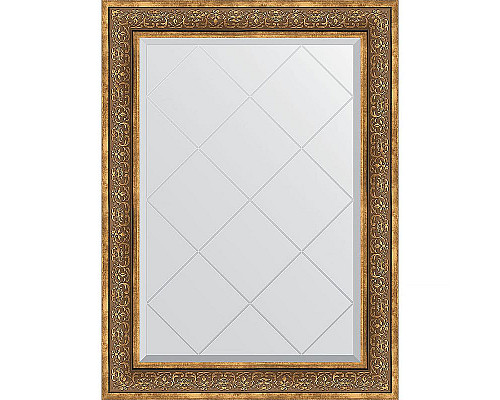 Заказать Зеркало Evoform Exclusive-G 106х79 BY 4206 с гравировкой в багетной раме - Вензель бронзовый 101 мм в магазине сантехники Santeh-Crystal.ru