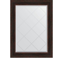Зеркало Evoform Exclusive-G 106х79 BY 4205 с гравировкой в багетной раме - Темный прованс 99 мм