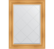 Зеркало Evoform Exclusive-G 106х79 BY 4202 с гравировкой в багетной раме - Травленое золото 99 мм