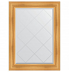 Зеркало Evoform Exclusive-G 106х79 BY 4202 с гравировкой в багетной раме - Травленое золото 99 мм