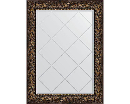 Купить Зеркало Evoform Exclusive-G 106х79 BY 4201 с гравировкой в багетной раме - Византия бронза 99 мм в магазине сантехники Santeh-Crystal.ru
