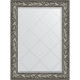 Приобрести Зеркало Evoform Exclusive-G 106х79 BY 4200 с гравировкой в багетной раме - Византия серебро 99 мм в магазине сантехники Santeh-Crystal.ru