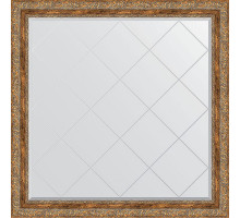 Зеркало Evoform Exclusive-G 105х105 BY 4445 с гравировкой в багетной раме - Виньетка античная бронза 85 мм