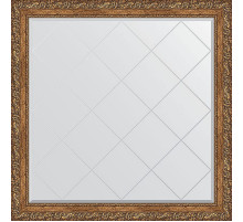 Зеркало Evoform Exclusive-G 105х105 BY 4443 с гравировкой в багетной раме - Виньетка бронзовая 85 мм