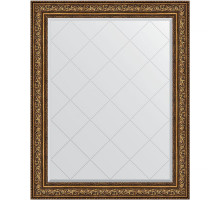 Зеркало Evoform Exclusive-G 125х100 BY 4384 с гравировкой в багетной раме - Виньетка состаренная бронза 109 мм