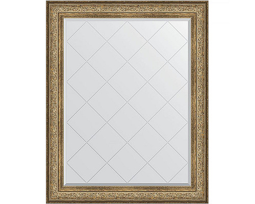 Заказать Зеркало Evoform Exclusive-G 125х100 BY 4382 с гравировкой в багетной раме - Виньетка античная бронза 109 мм в магазине сантехники Santeh-Crystal.ru