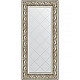 Приобрести Зеркало Evoform Exclusive-G 130х60 BY 4080 с гравировкой в багетной раме - Барокко серебро 106 мм в магазине сантехники Santeh-Crystal.ru