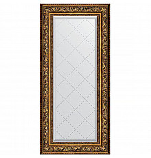 Зеркало Evoform Exclusive-G 130х60 BY 4083 с гравировкой в багетной раме - Виньетка состаренная бронза 109 мм