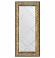 Зеркало Evoform Exclusive-G 130х60 BY 4081 с гравировкой в багетной раме - Виньетка античная бронза 109 мм