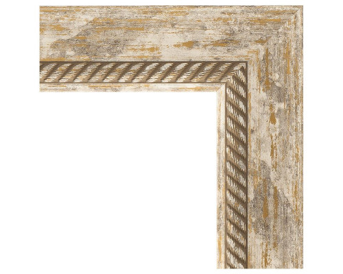 Заказать Зеркало Evoform Exclusive-G 123х53 BY 4048 с гравировкой в багетной раме - Прованс с плетением 70 мм в магазине сантехники Santeh-Crystal.ru