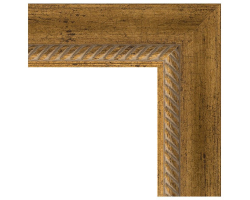 Приобрести Зеркало Evoform Exclusive-G 123х53 BY 4047 с гравировкой в багетной раме - Состаренная бронза с плетением 70 мм в магазине сантехники Santeh-Crystal.ru