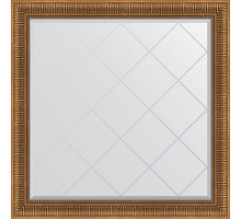 Зеркало Evoform Exclusive-G 107х107 BY 4455 с гравировкой в багетной раме - Бронзовый акведук 93 мм