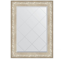 Зеркало Evoform Exclusive-G 108х80 BY 4211 с гравировкой в багетной раме - Виньетка серебро 109 мм