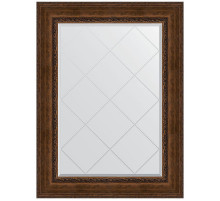 Зеркало Evoform Exclusive-G 110х82 BY 4214 с гравировкой в багетной раме - Состаренная бронза с орнаментом 120 мм