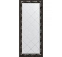 Зеркало Evoform Exclusive-G 154х65 BY 4139 с гравировкой в багетной раме - Черный ардеко 81 мм