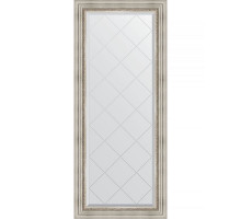 Зеркало Evoform Exclusive-G 156х66 BY 4147 с гравировкой в багетной раме - Римское серебро 88 мм