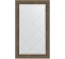 Зеркало Evoform Exclusive-G 134х79 BY 4250 с гравировкой в багетной раме - Вензель серебряный 101 мм