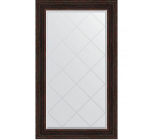 Зеркало Evoform Exclusive-G 134х79 BY 4248 с гравировкой в багетной раме - Темный прованс 99 мм