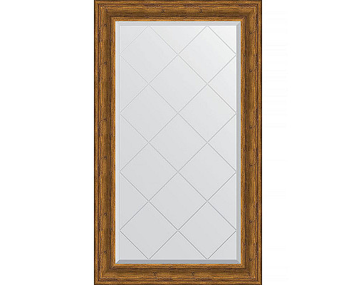 Приобрести Зеркало Evoform Exclusive-G 134х79 BY 4247 с гравировкой в багетной раме - Травленая бронза 99 мм в магазине сантехники Santeh-Crystal.ru