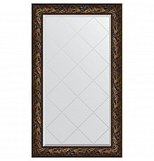 Зеркало Evoform Exclusive-G 133х79 BY 4244 с гравировкой в багетной раме - Византия бронза 99 мм