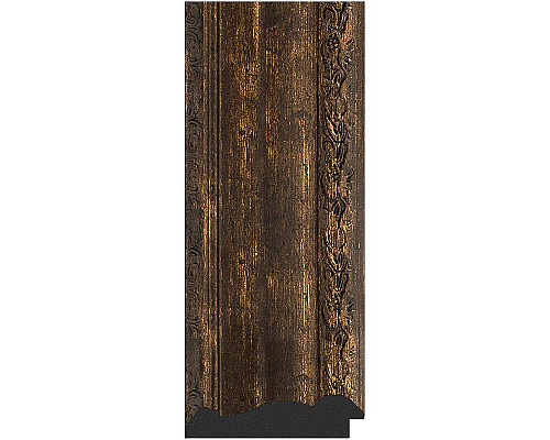 Купить Зеркало Evoform Exclusive-G 137х82 BY 4258 с гравировкой в багетной раме - Состаренное дерево с орнаментом 120 мм в магазине сантехники Santeh-Crystal.ru