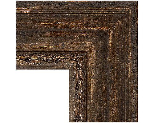 Купить Зеркало Evoform Exclusive-G 137х82 BY 4258 с гравировкой в багетной раме - Состаренное дерево с орнаментом 120 мм в магазине сантехники Santeh-Crystal.ru