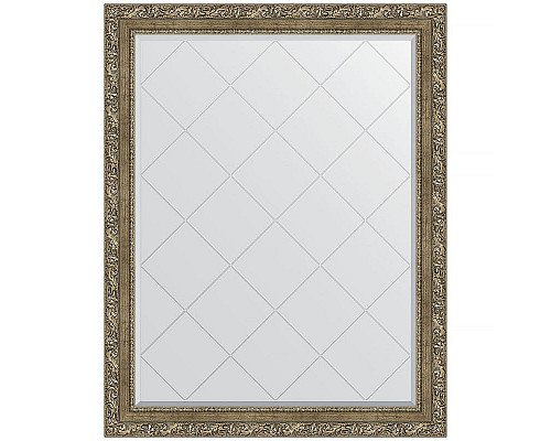 Приобрести Зеркало Evoform Exclusive-G 120х95 BY 4360 с гравировкой в багетной раме - Виньетка античная латунь 85 мм в магазине сантехники Santeh-Crystal.ru