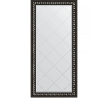 Зеркало Evoform Exclusive-G 157х75 BY 4268 с гравировкой в багетной раме - Черный ардеко 81 мм