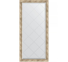 Зеркало Evoform Exclusive-G 135х73 BY 4263 с гравировкой в багетной раме - Прованс с плетением 70 мм