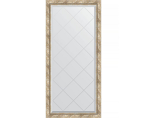 Приобрести Зеркало Evoform Exclusive-G 135х73 BY 4263 с гравировкой в багетной раме - Прованс с плетением 70 мм в магазине сантехники Santeh-Crystal.ru